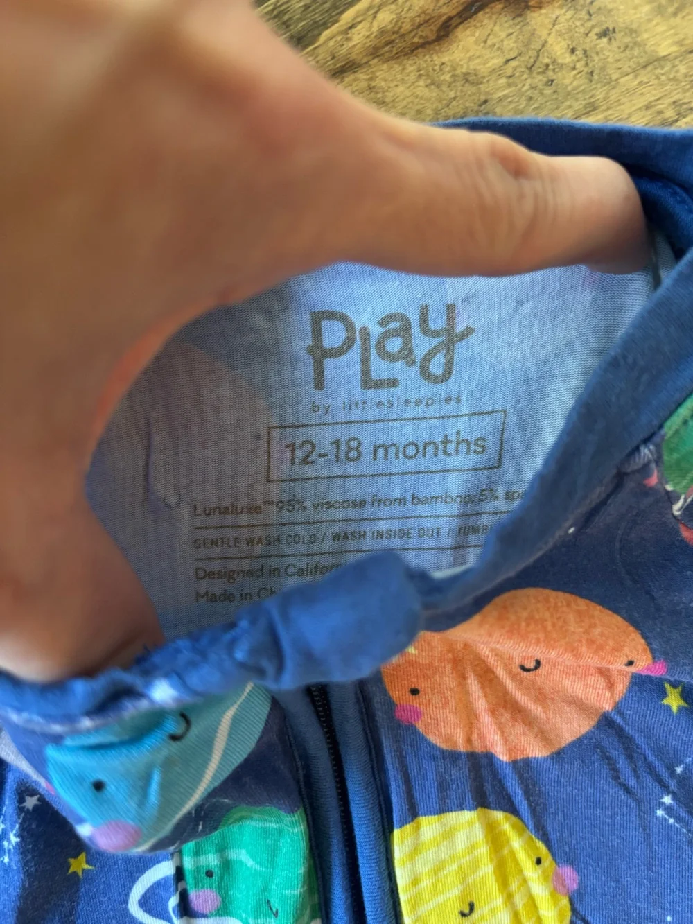 Little Sleepies Solar System Bamboo Romper